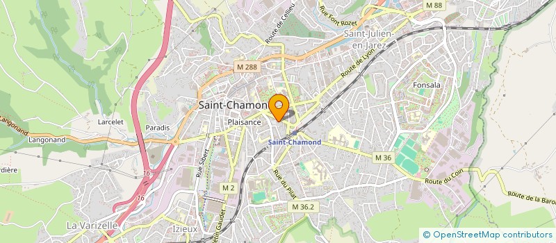 localisation de l'entreprise MADAME HELENE ROCHER à SAINT-CHAMOND