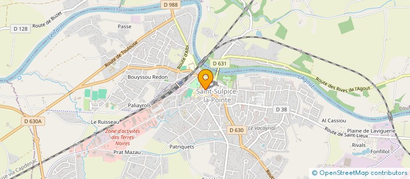 localisation de l'entreprise MADAME HELENE RODIER  SAINT-SULPICE-LA-POINTE