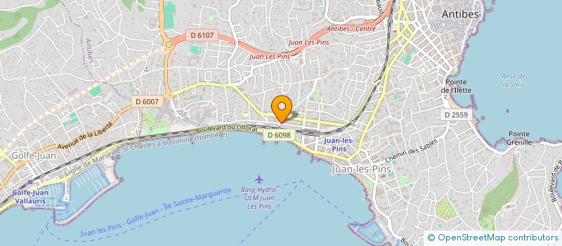 localisation de l'entreprise MADAME HELENE ROGISTER à ANTIBES