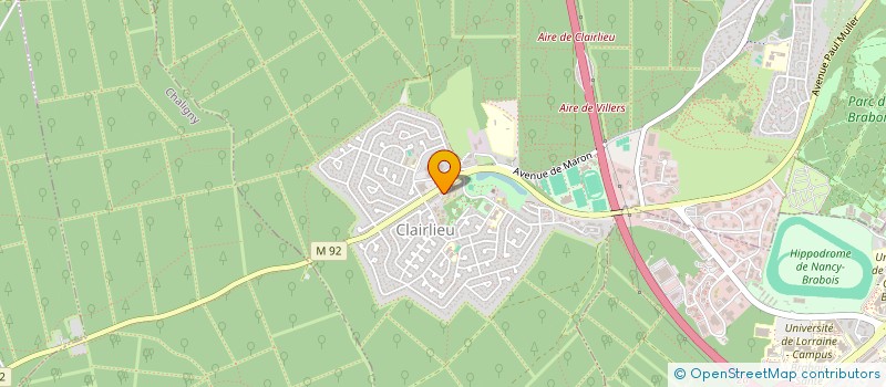 localisation de l'entreprise MADAME HELENE ROMARY  VILLERS-LES-NANCY