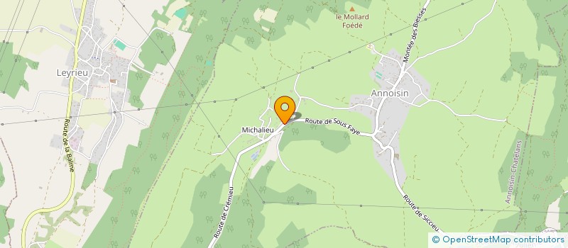 localisation de l'entreprise MADAME HELENE ROMEGGIO  ANNOISIN-CHATELANS