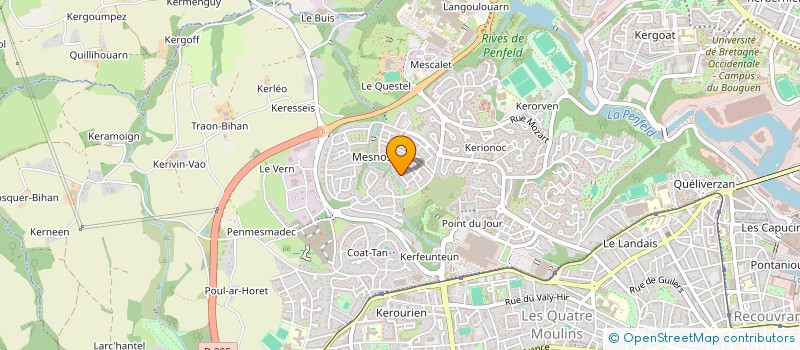 localisation de l'entreprise MADAME HELENE ROPARS à BREST