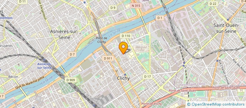 localisation de l'entreprise MADAME HELENE ROQUETA  CLICHY