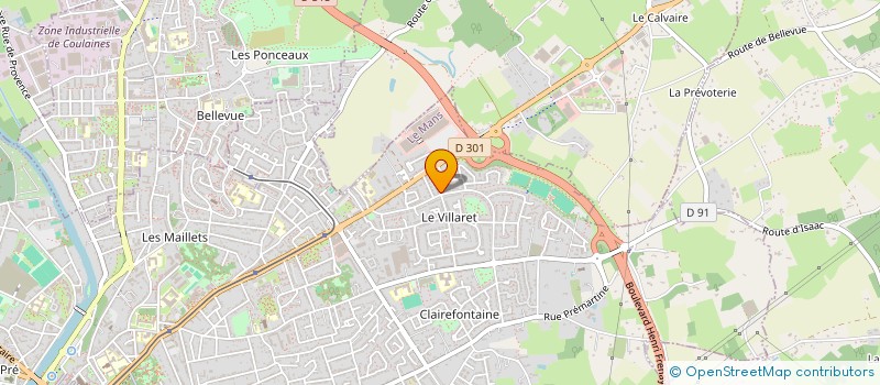 localisation de l'entreprise MADAME HELENE ROSENSOHN  LE MANS