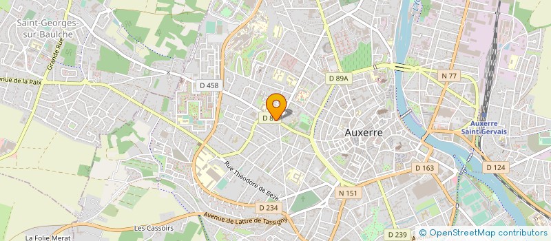 localisation de l'entreprise MADAME HELENE ROSSIGNOL à AUXERRE