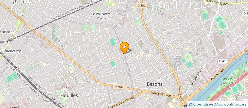 localisation de l'entreprise MADAME HELENE ROSZAK  HOUILLES