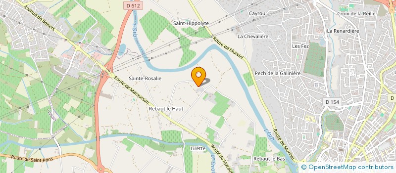 localisation de l'entreprise MADAME HELENE ROUANET  BEZIERS