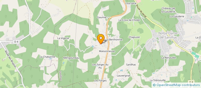 localisation de l'entreprise MADAME HELENE ROUIX  COULOUNIEIX-CHAMIERS