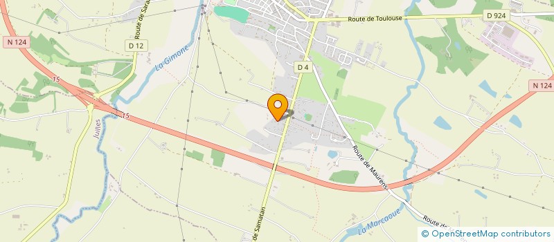 localisation de l'entreprise MADAME HELENE ROUSSEAU  GIMONT