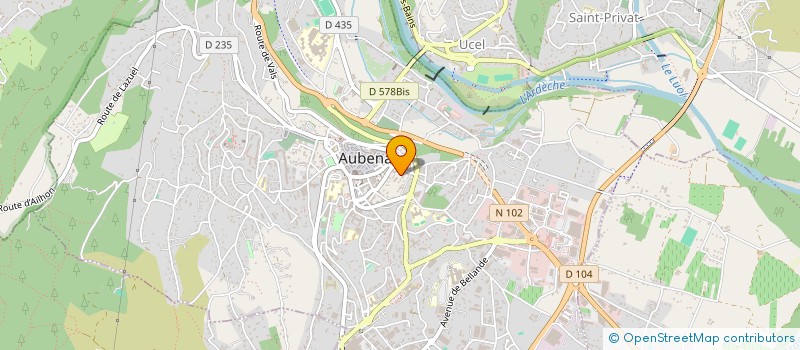 localisation de l'entreprise MADAME HELENE ROUVIERE à AUBENAS