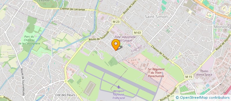 localisation de l'entreprise MADAME HELENE ROUX  CUGNAUX