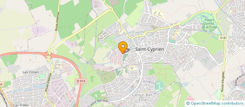 localisation de l'entreprise MADAME HELENE ROUZAUD à SAINT-CYPRIEN