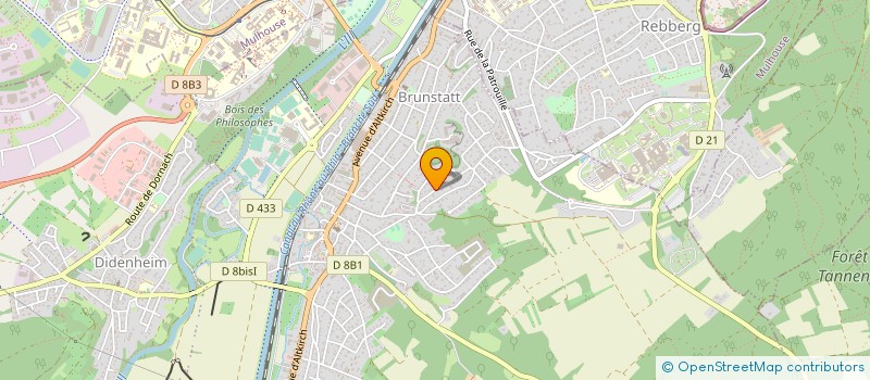 localisation de l'entreprise MADAME HELENE ROY  BRUNSTATT-DIDENHEIM