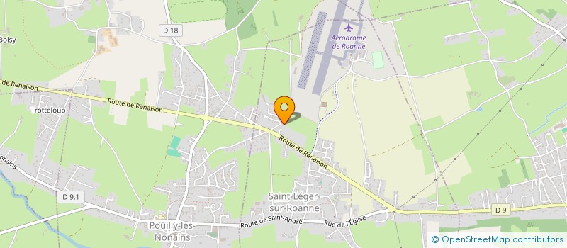 localisation de l'entreprise MADAME HELENE ROZET  SAINT-LEGER-SUR-ROANNE