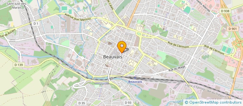 localisation de l'entreprise MADAME HELENE RYCKEBOER  BEAUVAIS