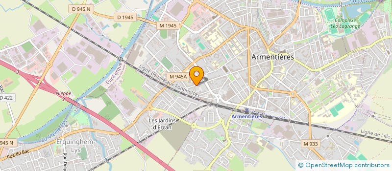 localisation de l'entreprise MADAME HELENE RYCKEBUSCH à ARMENTIERES