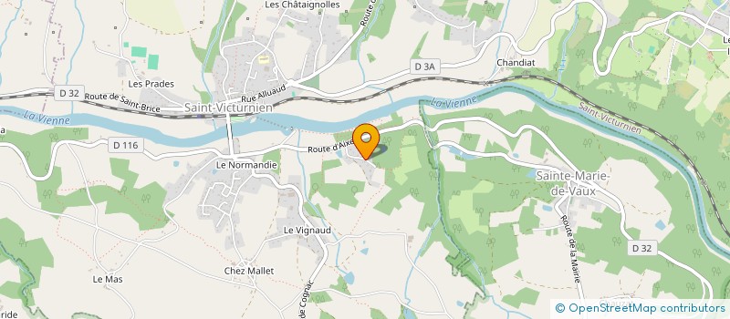localisation de l'entreprise MADAME HELENE SABOTIER à SAINT-VICTURNIEN