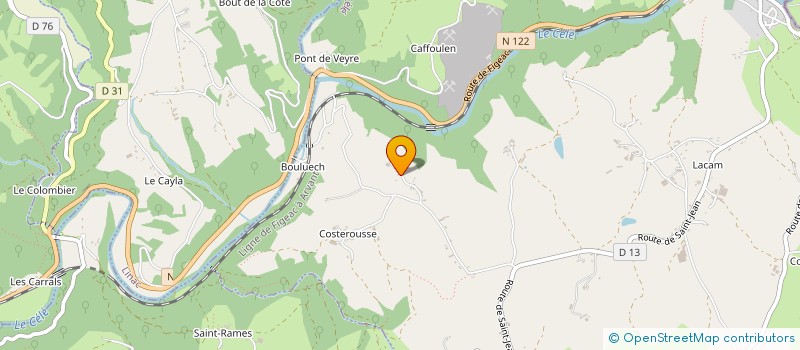 localisation de l'entreprise MADAME HELENE SABUT à BAGNAC-SUR-CELE