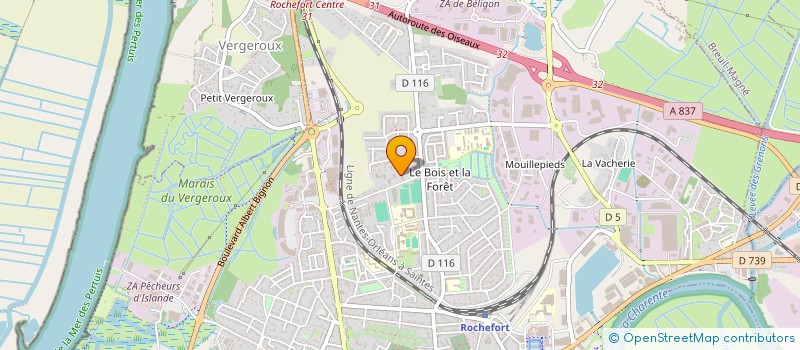 localisation de l'entreprise MADAME HELENE SAFI  ROCHEFORT