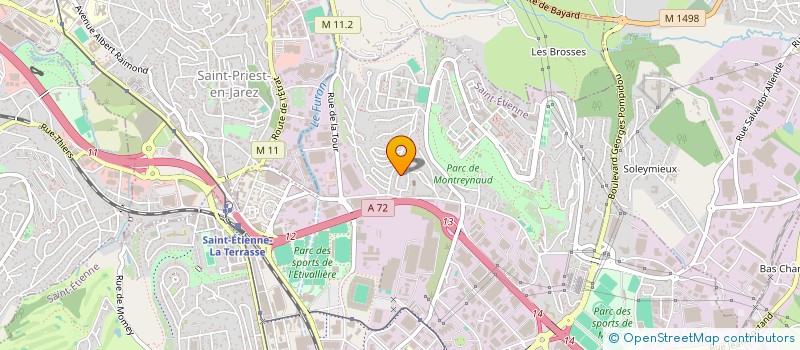 localisation de l'entreprise MADAME HELENE SAHUC  SAINT-ETIENNE