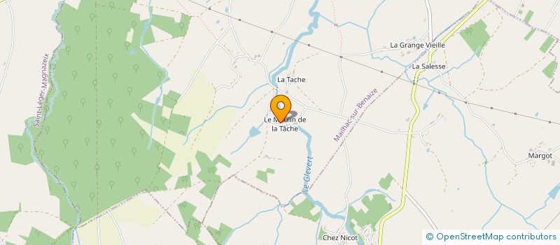 localisation de l'entreprise MADAME HELENE SAINT-CAST à MAILHAC-SUR-BENAIZE