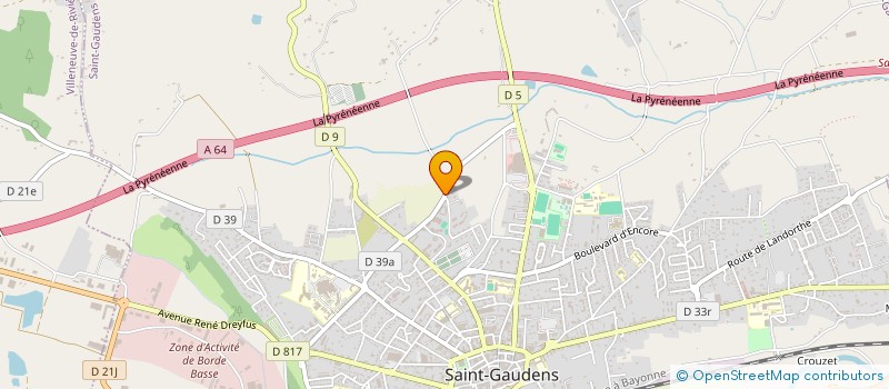 localisation de l'entreprise MADAME HELENE SAISON  SAINT-GAUDENS