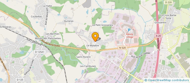 localisation de l'entreprise MADAME HELENE SALLAS à LIMOGES
