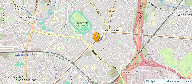 localisation de l'entreprise MADAME HELENE SALLE à MARCQ-EN-BARŒUL