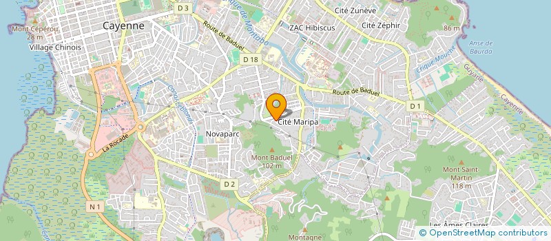 localisation de l'entreprise MADAME HELENE SAMBIN  CAYENNE