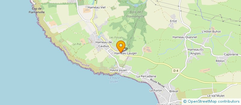 localisation de l'entreprise MADAME HELENE SAMPER  FLAMANVILLE