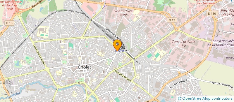 localisation de l'entreprise MADAME HELENE SANCHEZ à CHOLET