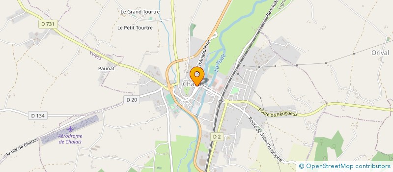 localisation de l'entreprise MADAME HELENE SARTORI à CHALAIS