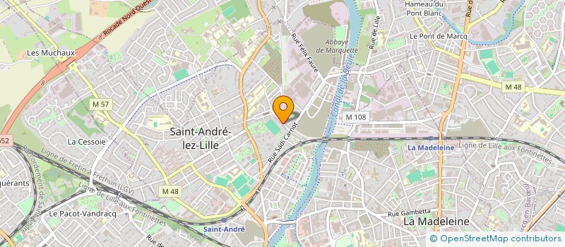 localisation de l'entreprise MADAME HELENE SAUDEMONT  SAINT-ANDRE-LEZ-LILLE