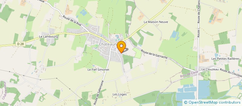 localisation de l'entreprise MADAME HELENE SAUVAGE à CHATEAUNEUF