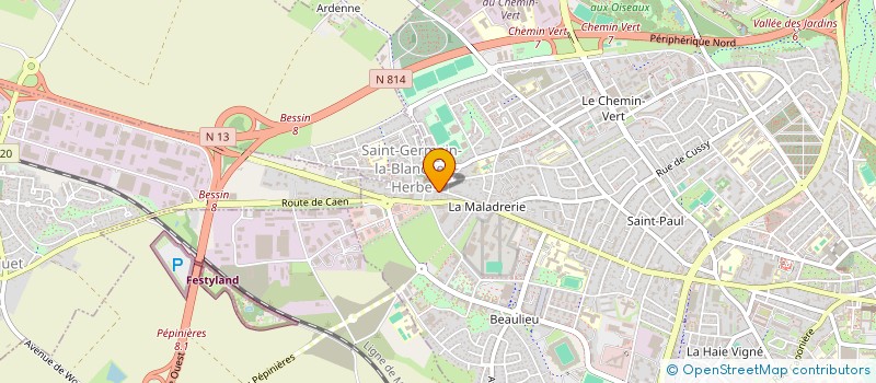 localisation de l'entreprise MADAME HELENE SAUVEUR à CAEN