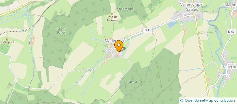 localisation de l'entreprise MADAME HELENE SCHAL  MADECOURT