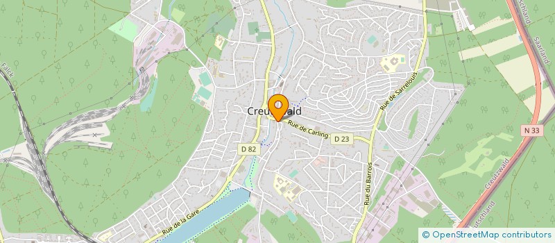 localisation de l'entreprise MADAME HELENE SCHMITT  CREUTZWALD