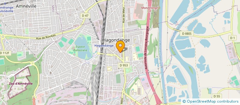 localisation de l'entreprise MADAME HELENE SCHWALLER  HAGONDANGE