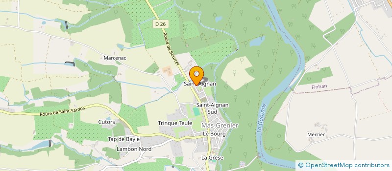 localisation de l'entreprise MADAME HELENE SCHWARTZ  BOUILLAC