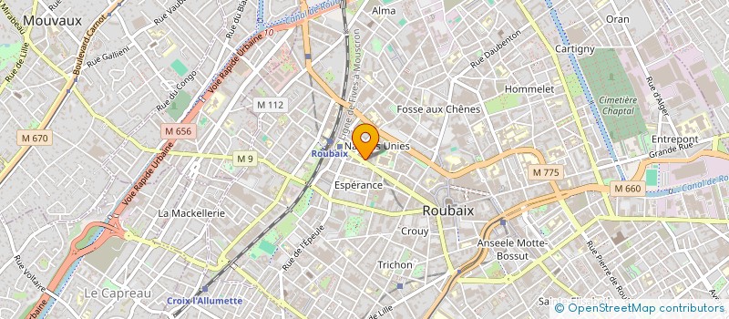 localisation de l'entreprise MADAME HELENE SENESACK  ROUBAIX