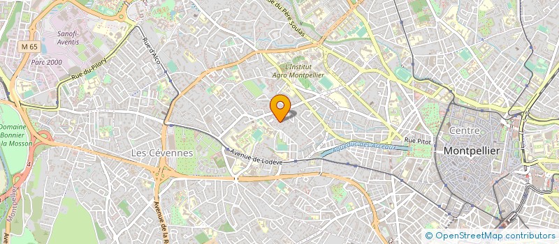 localisation de l'entreprise MADAME HELENE SERVIERE à MONTPELLIER