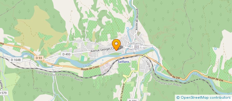 localisation de l'entreprise MADAME HELENE SIMONET  SAILLANS