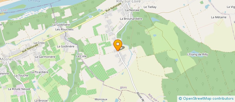 localisation de l'entreprise MADAME HELENE SIMONNE ESTHE CUISSOT-LECOEUCHE à RILLY-SUR-LOIRE