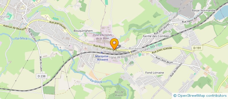 localisation de l'entreprise MADAME HELENE SLEGHEM  RINXENT