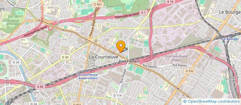 localisation de l'entreprise MADAME HELENE SO à LA COURNEUVE