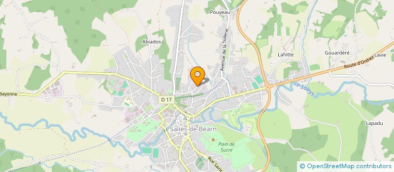 localisation de l'entreprise MADAME HELENE SORBE à SALIES-DE-BEARN