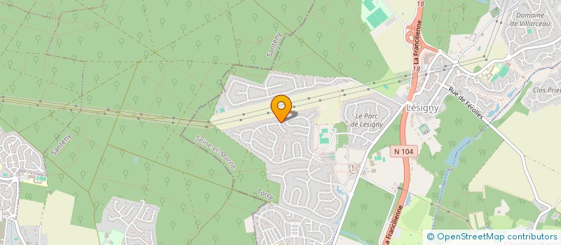 localisation de l'entreprise MADAME HELENE SOUCHON  LESIGNY