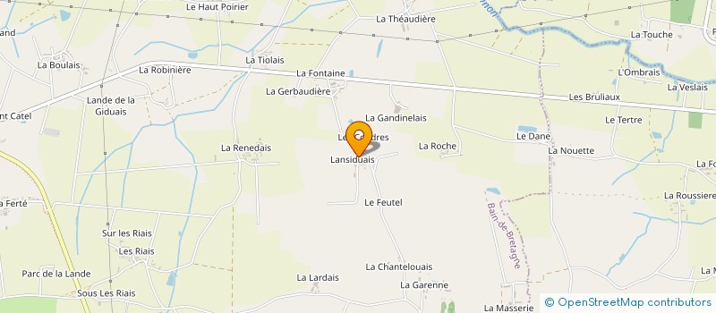 localisation de l'entreprise MADAME HELENE SOUFFRAN  BAIN-DE-BRETAGNE