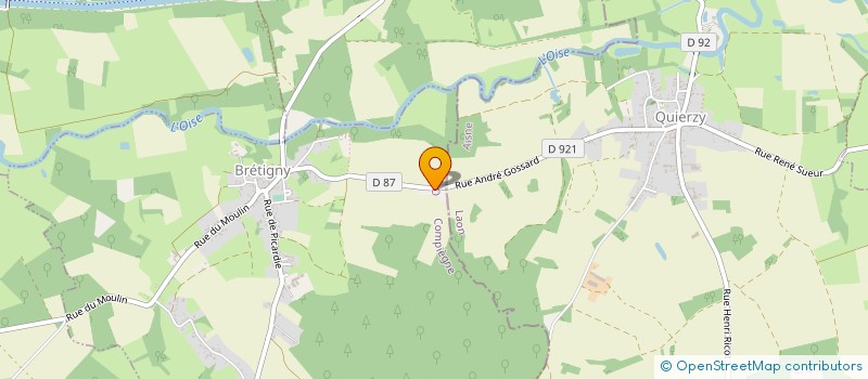 localisation de l'entreprise MADAME HELENE SPIGA  BRETIGNY