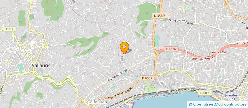 localisation de l'entreprise MADAME HELENE STANTON à ANTIBES